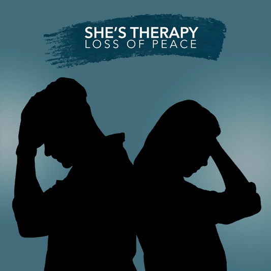 She's Therapy 8.5x8.5 Custom Flat "Loss Of Peace" Signed!
